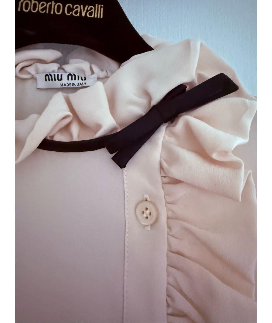 MIU MIU Шелковая блузы, фото 6