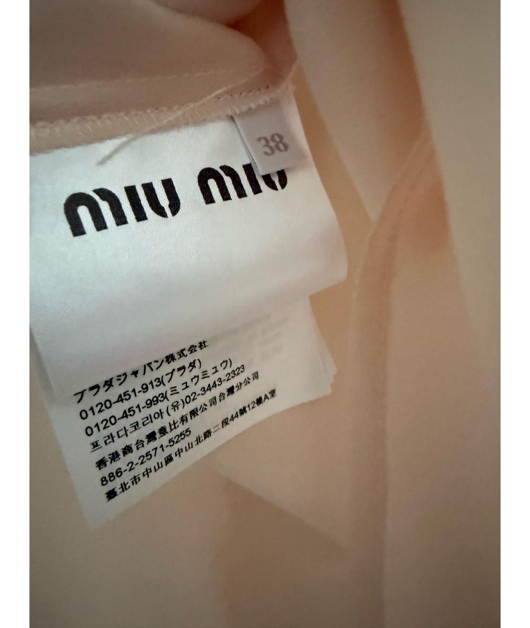 MIU MIU Шелковая блузы, фото 7