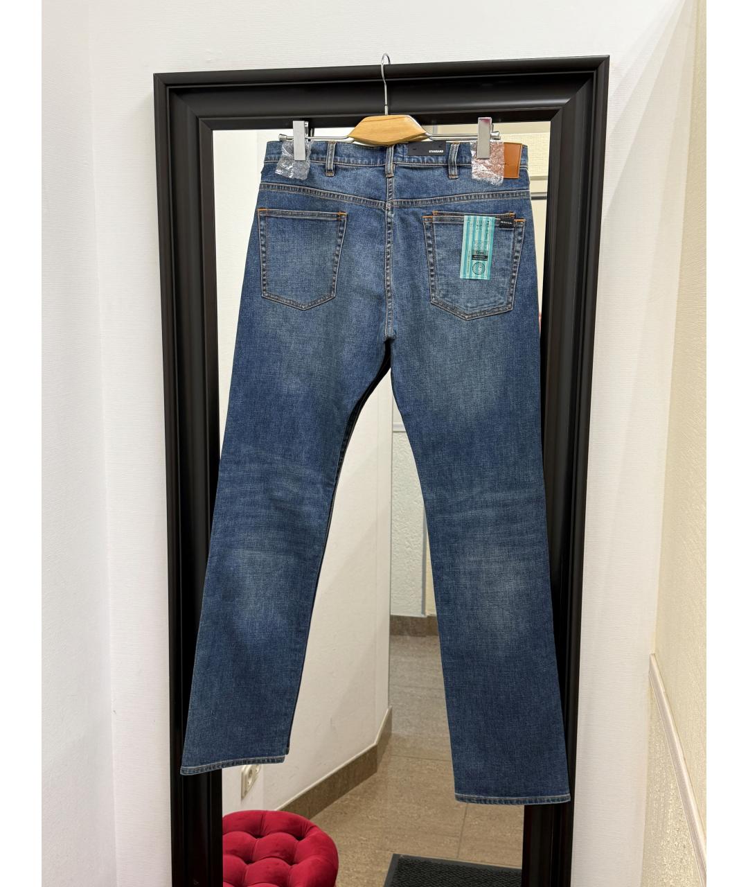 PAUL SMITH Голубые прямые джинсы, фото 2