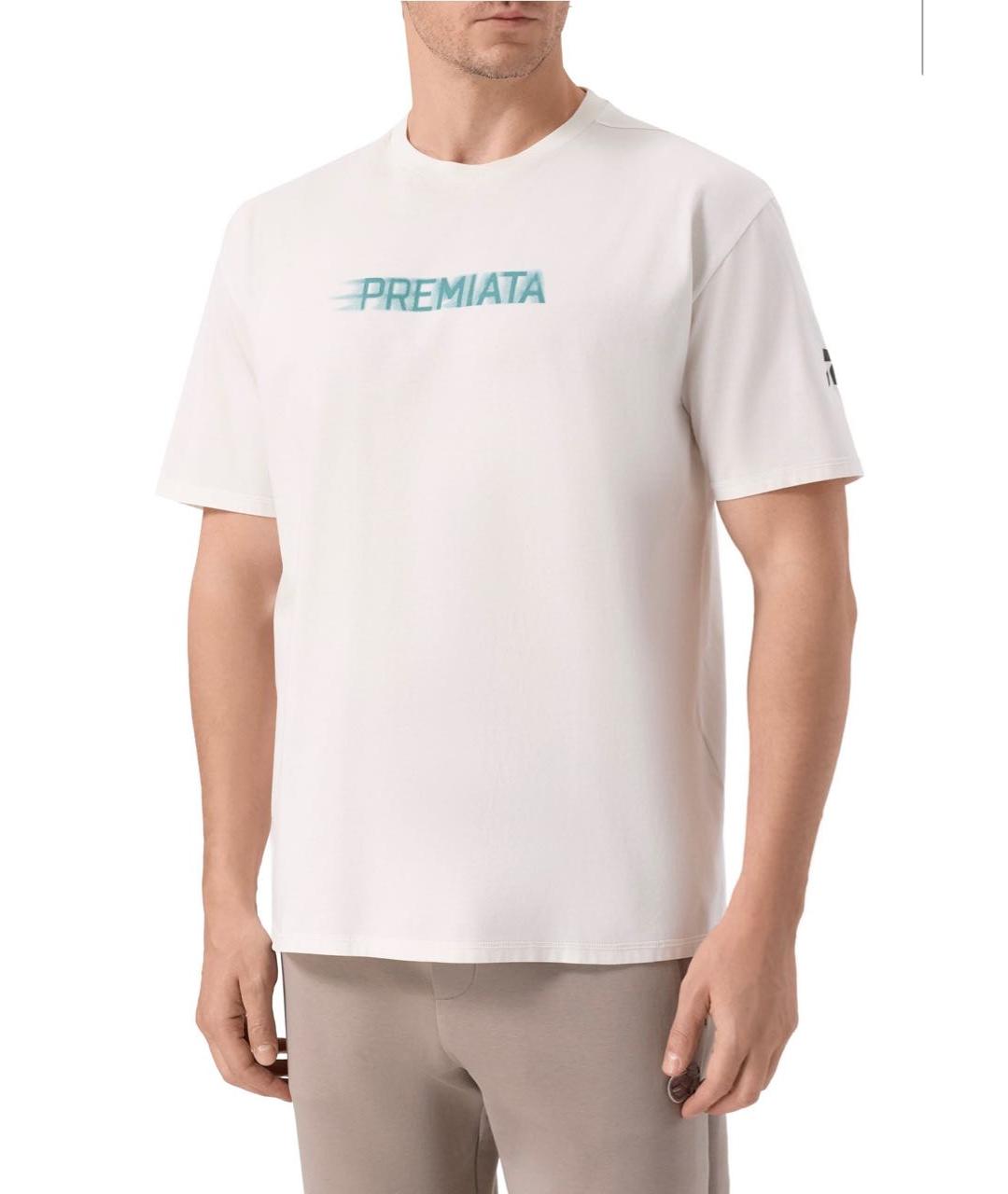 PREMIATA Белая хлопковая футболка, фото 2