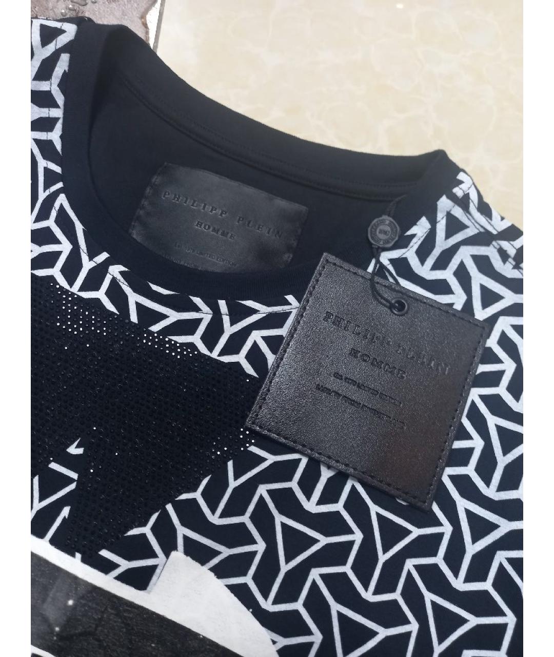 PHILIPP PLEIN Черная хлопковая футболка, фото 6