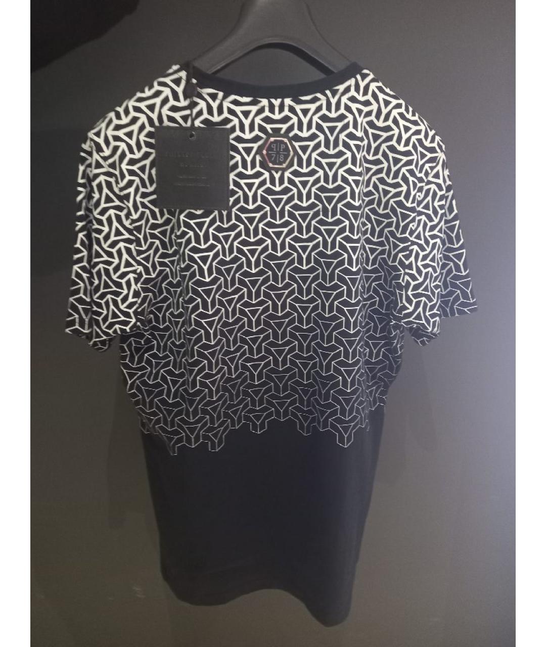 PHILIPP PLEIN Черная хлопковая футболка, фото 3