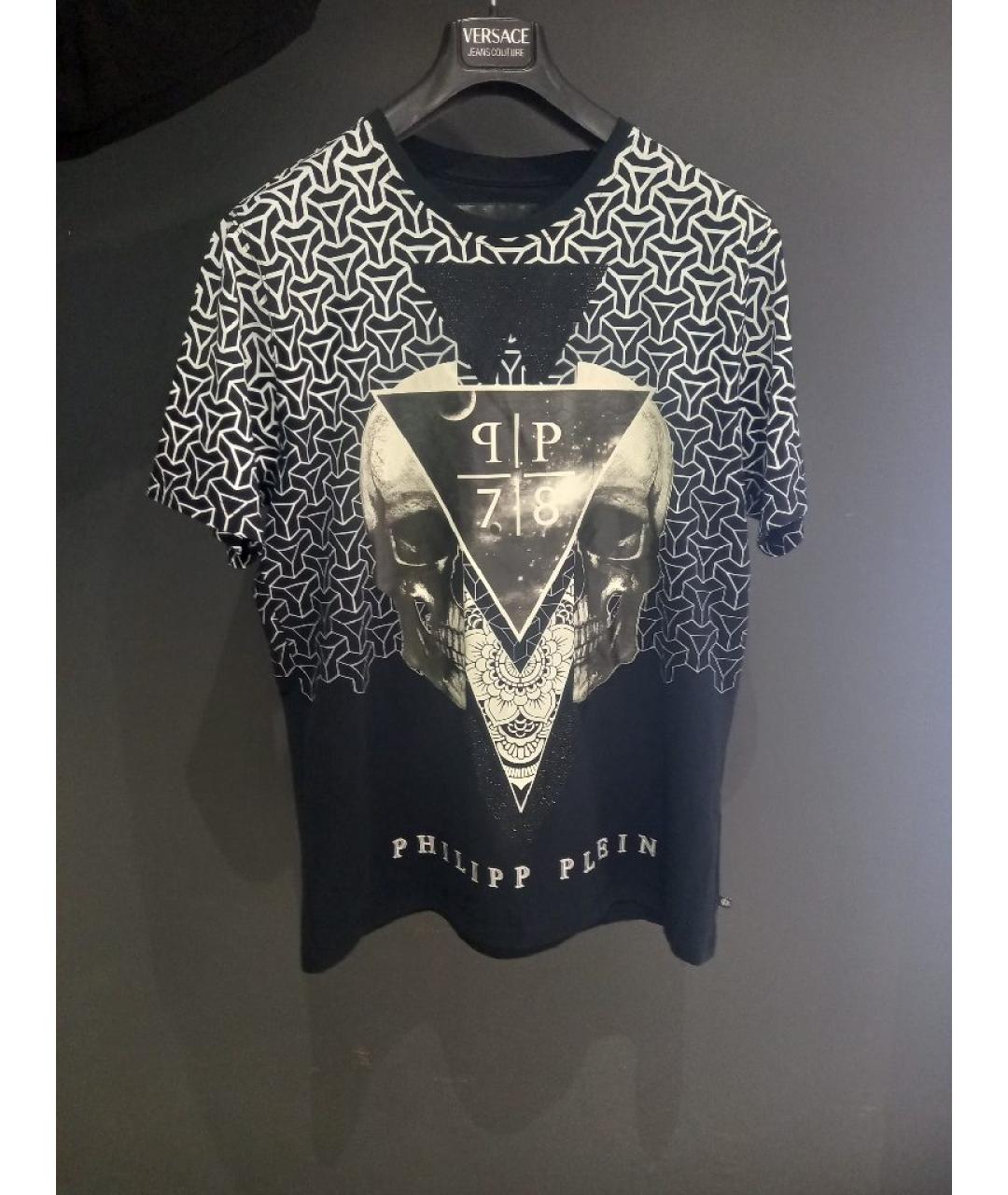 PHILIPP PLEIN Черная хлопковая футболка, фото 7