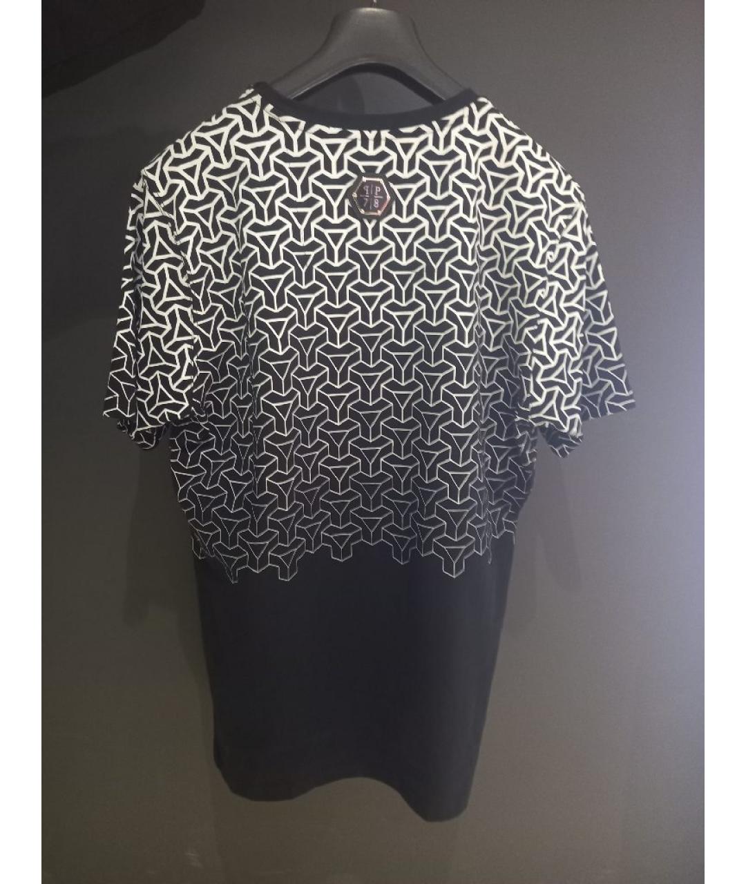 PHILIPP PLEIN Черная хлопковая футболка, фото 2