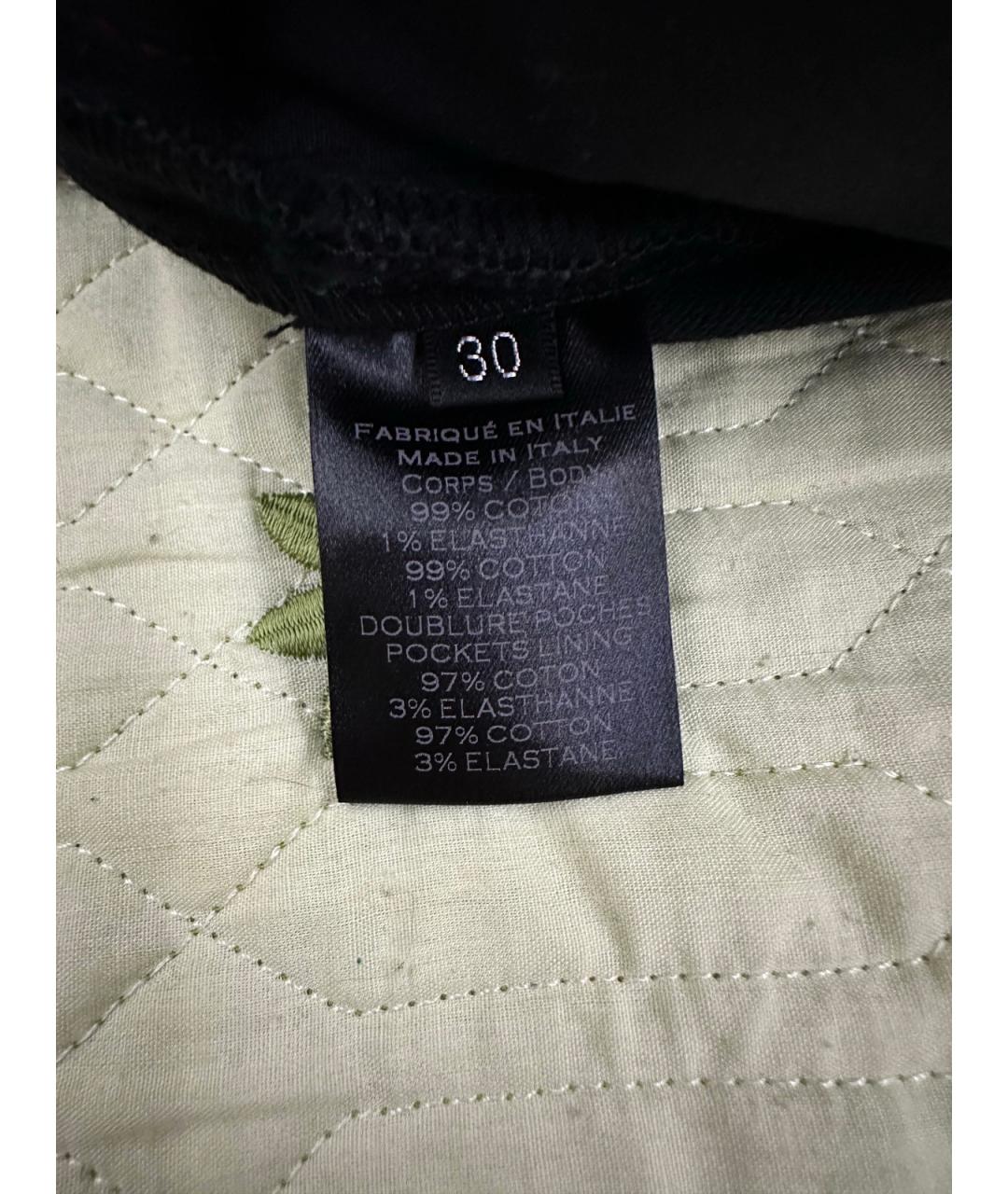 BALMAIN Черные хлопковые повседневные брюки, фото 9