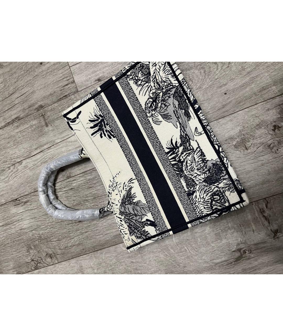 CHRISTIAN DIOR Бежевая пелетеная сумка тоут, фото 3