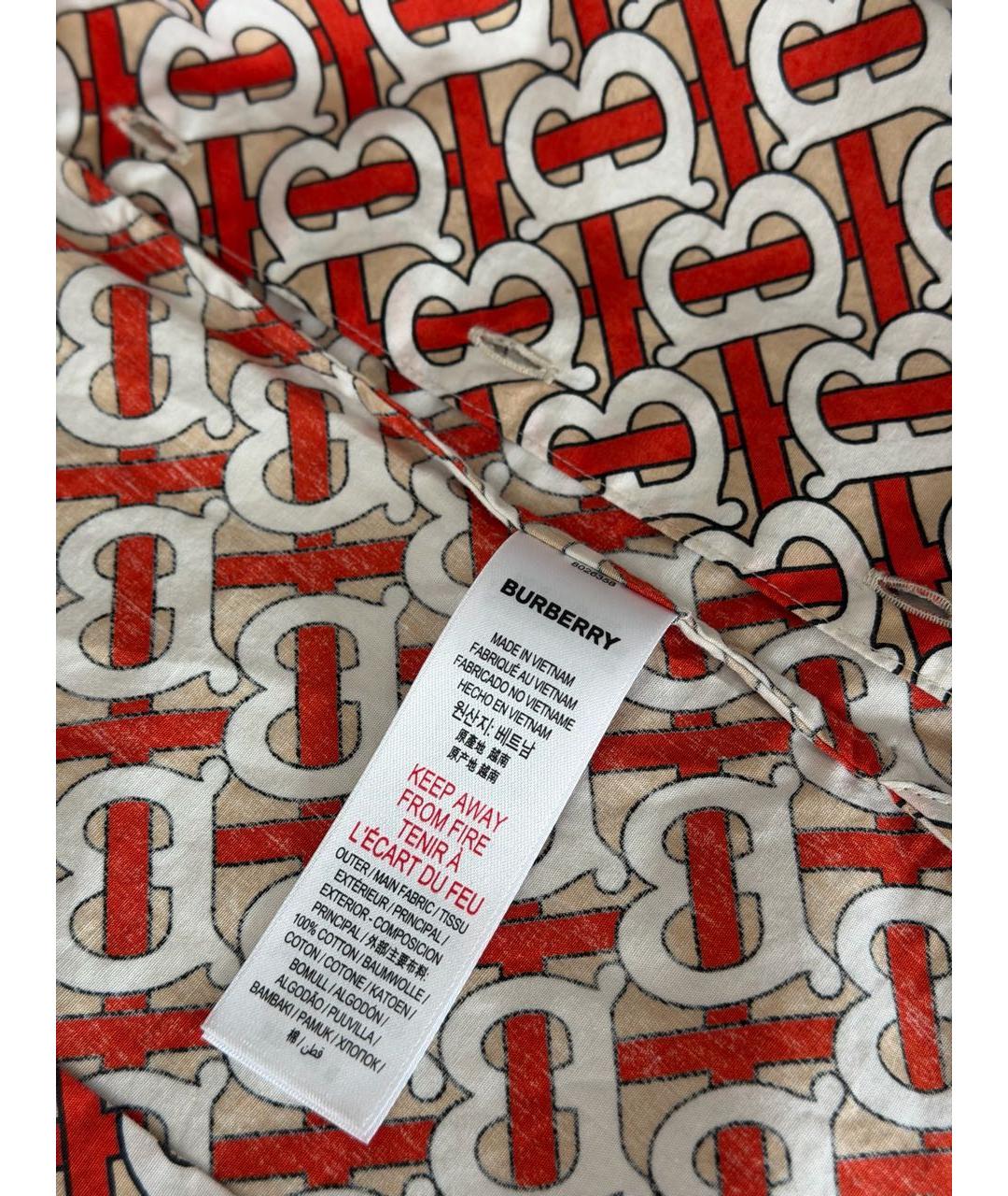 BURBERRY Мульти хлопковая детская рубашка, фото 6