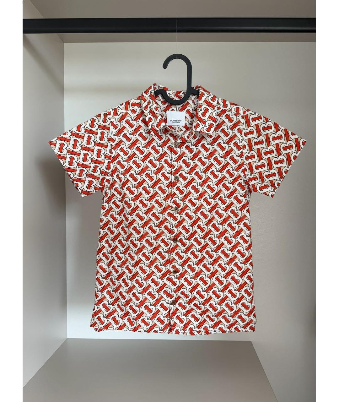BURBERRY Мульти хлопковая детская рубашка, фото 7