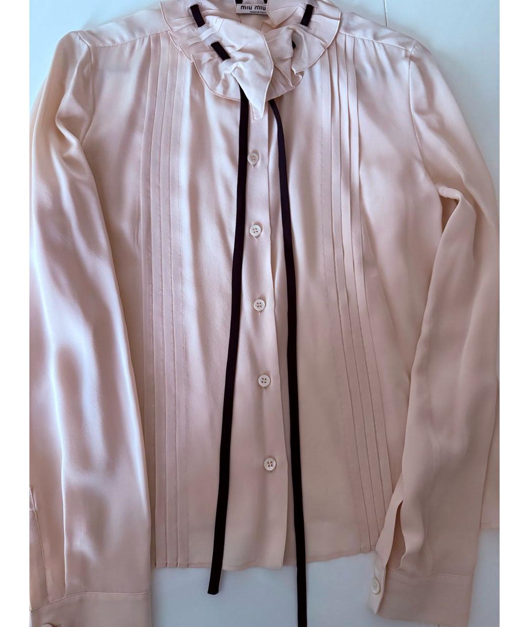 MIU MIU Шелковая блузы, фото 4