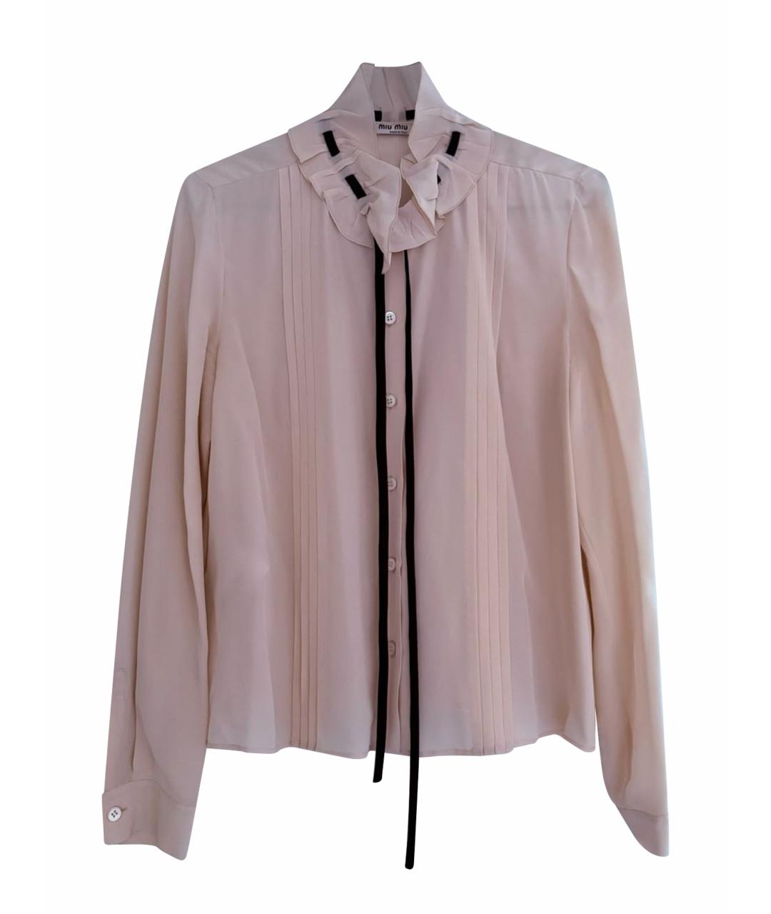 MIU MIU Шелковая блузы, фото 9