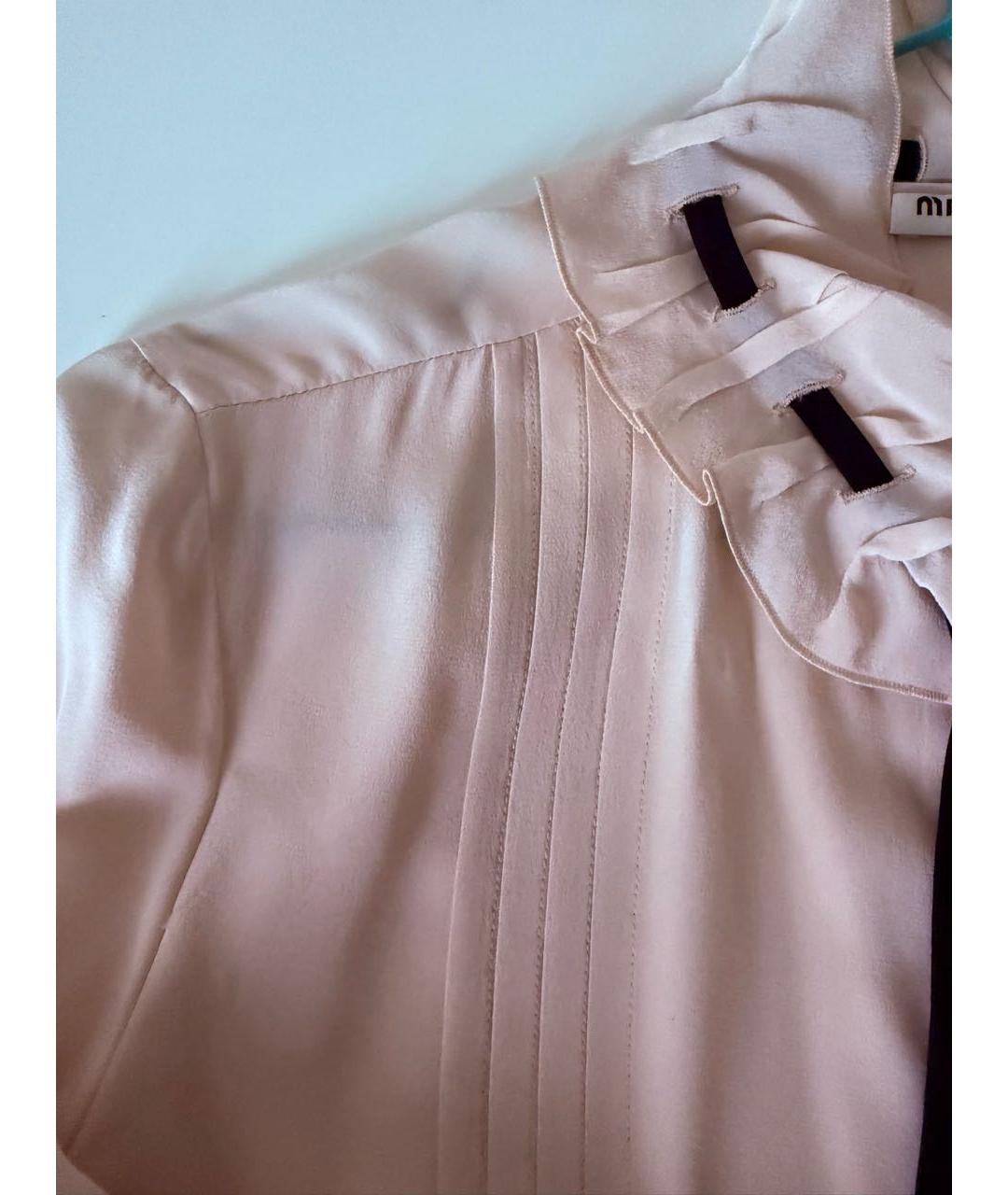 MIU MIU Шелковая блузы, фото 6