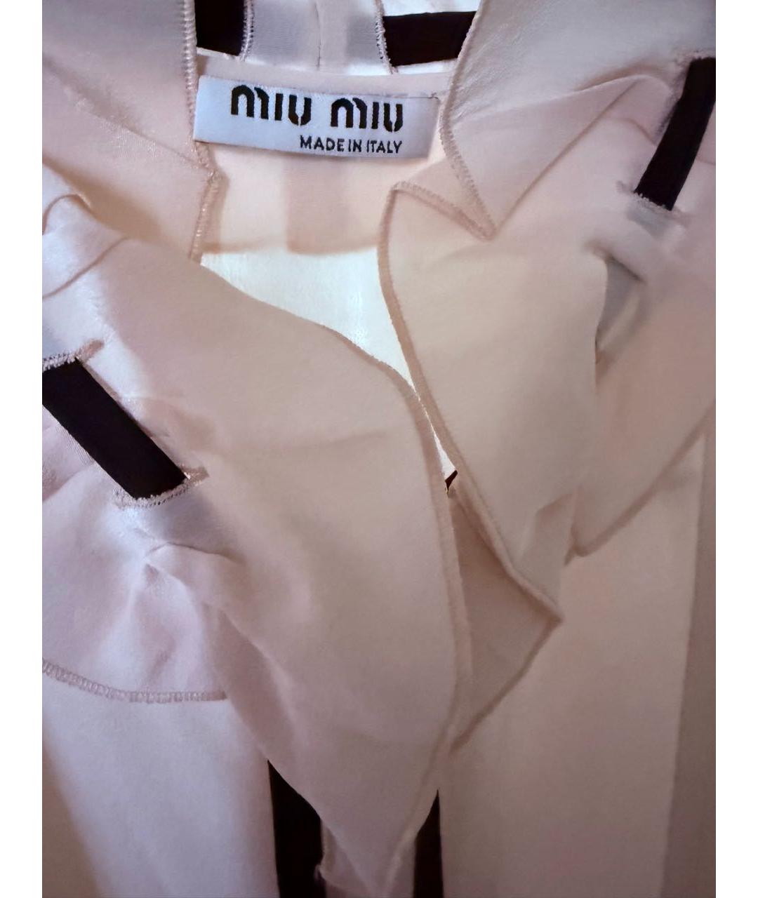 MIU MIU Шелковая блузы, фото 7