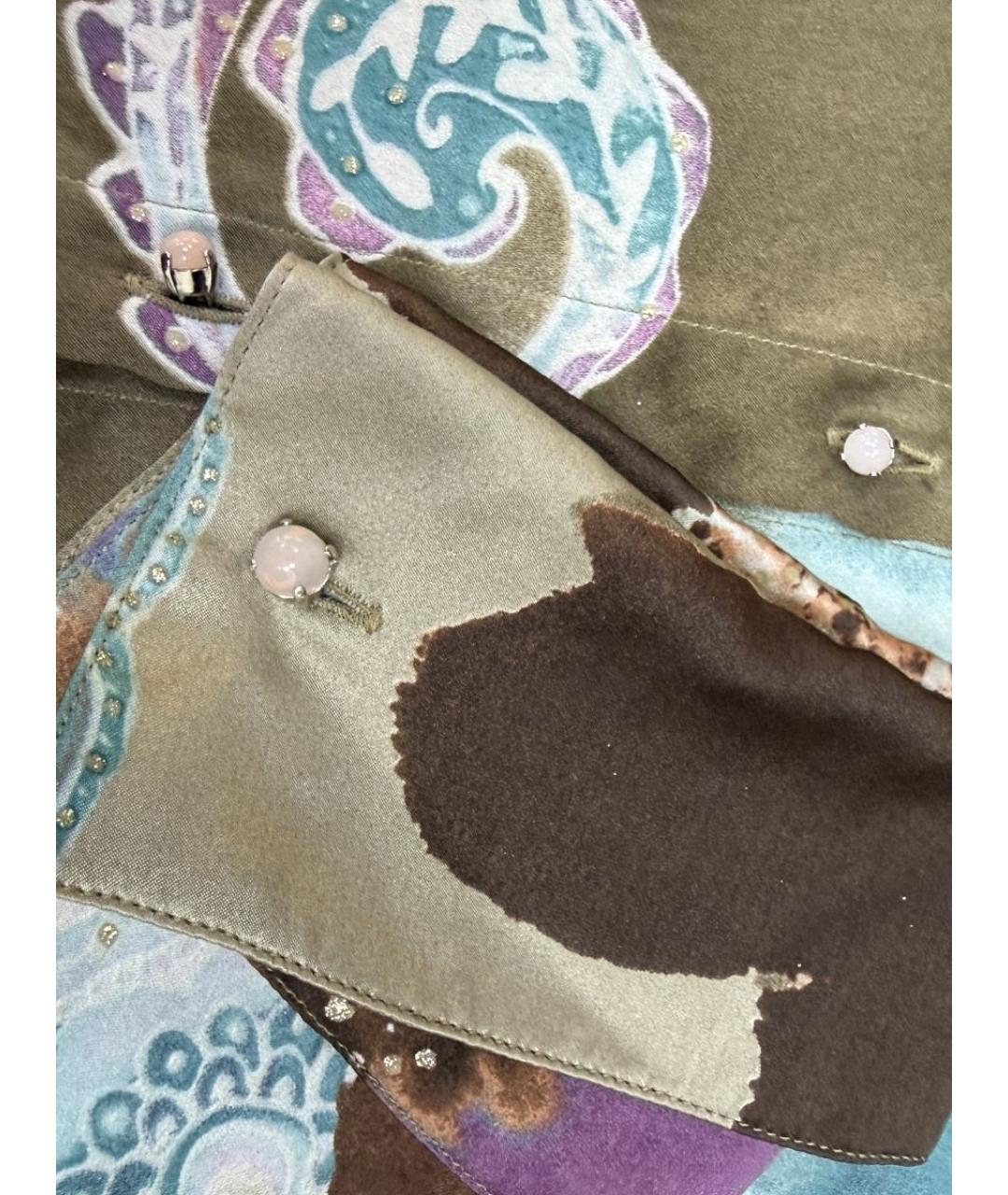 ROBERTO CAVALLI Мульти шелковая рубашка, фото 5