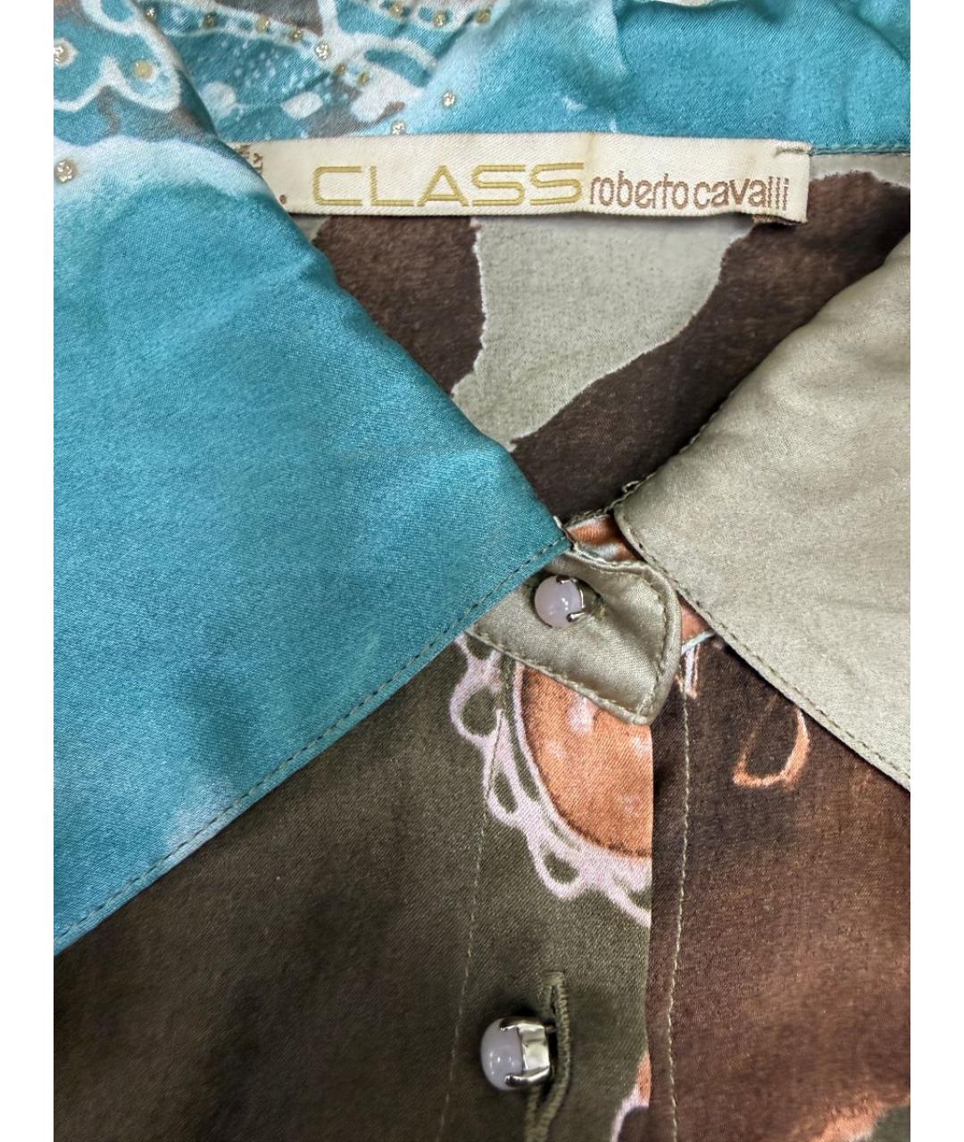 ROBERTO CAVALLI Мульти шелковая рубашка, фото 3