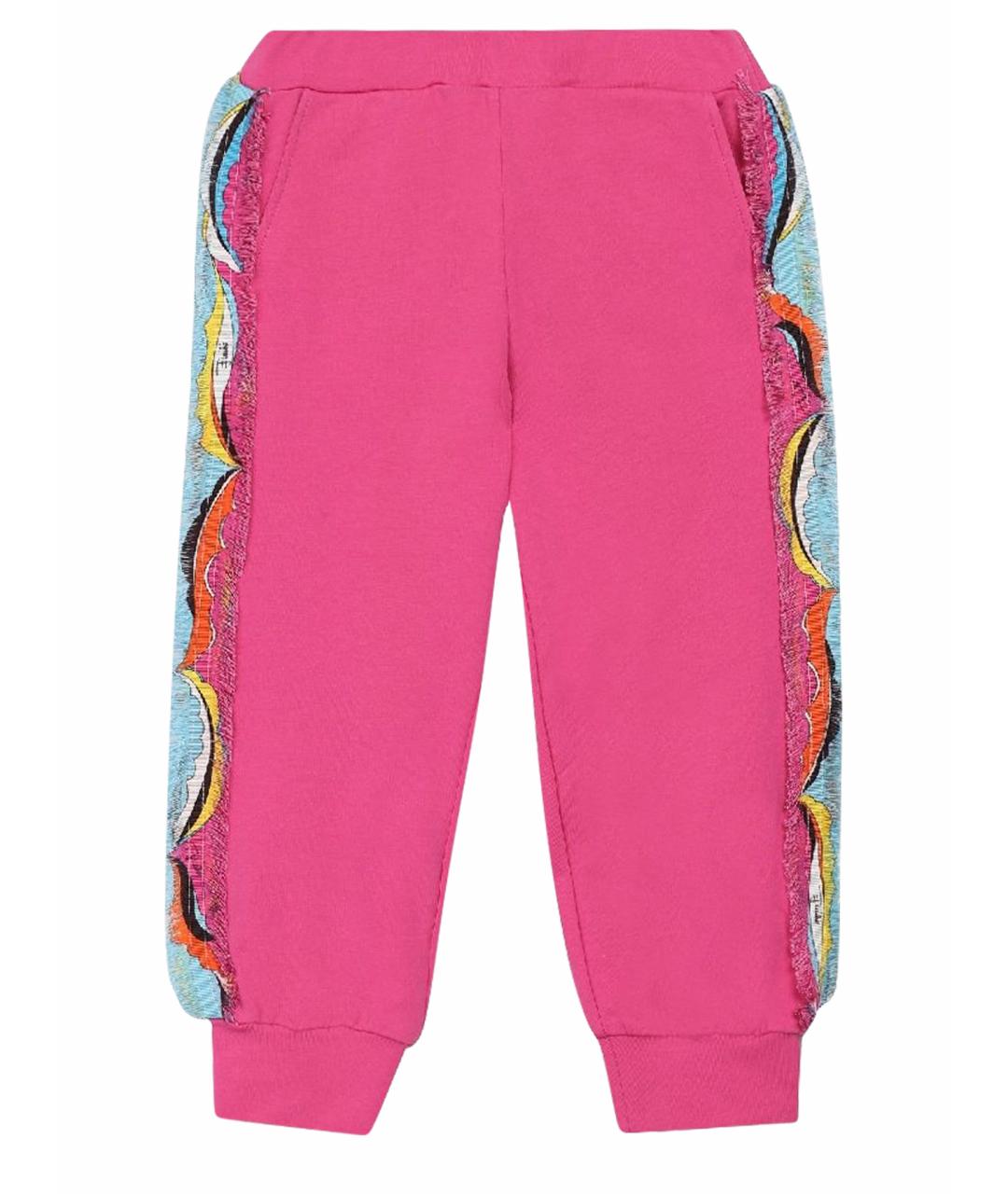 EMILIO PUCCI Розовые хлопковые брюки и шорты, фото 6