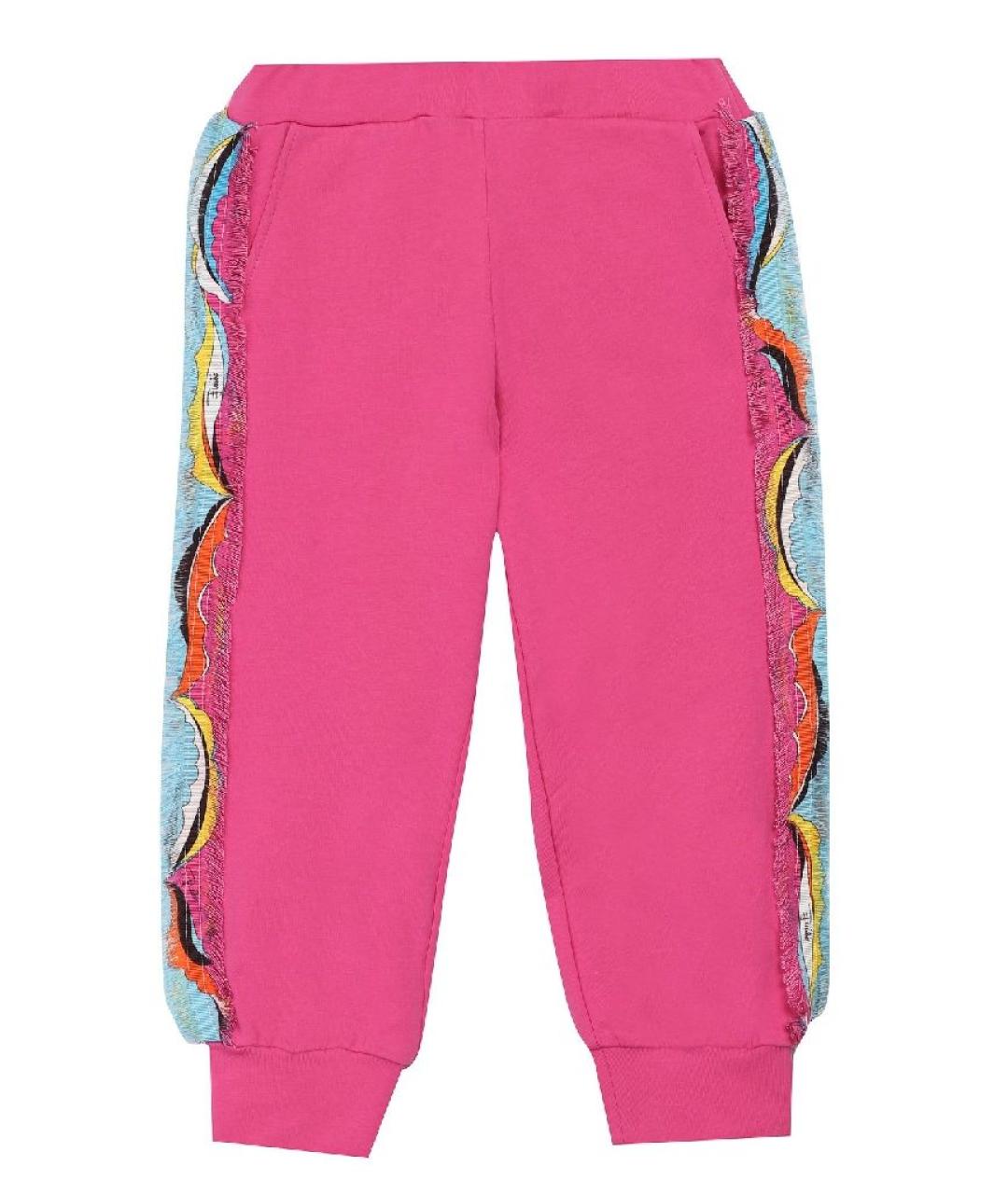 EMILIO PUCCI Розовые хлопковые брюки и шорты, фото 5