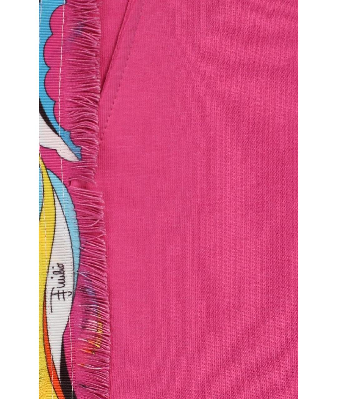 EMILIO PUCCI Розовые хлопковые брюки и шорты, фото 3