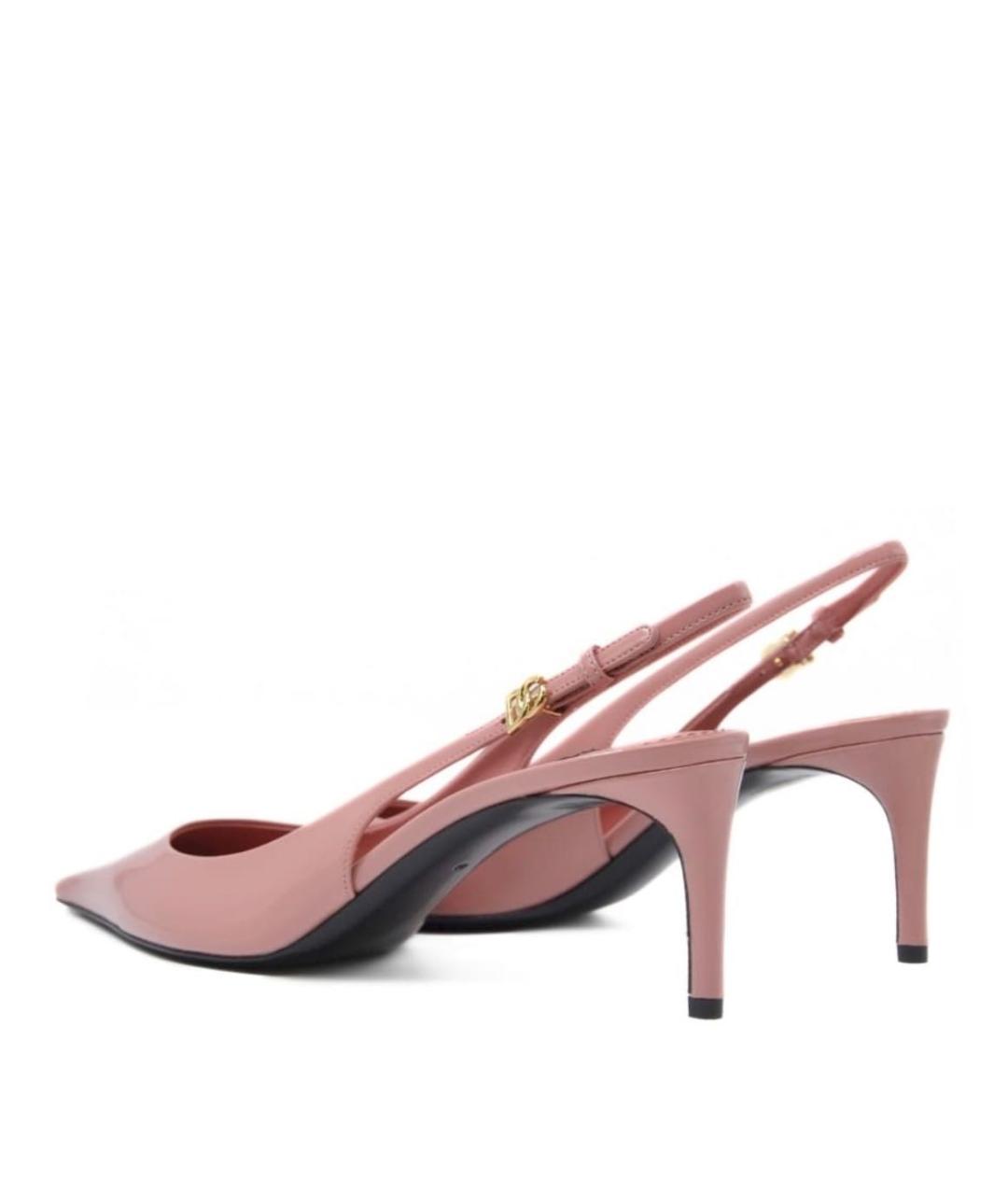 DOLCE&GABBANA Розовые туфли из лакированной кожи, фото 4