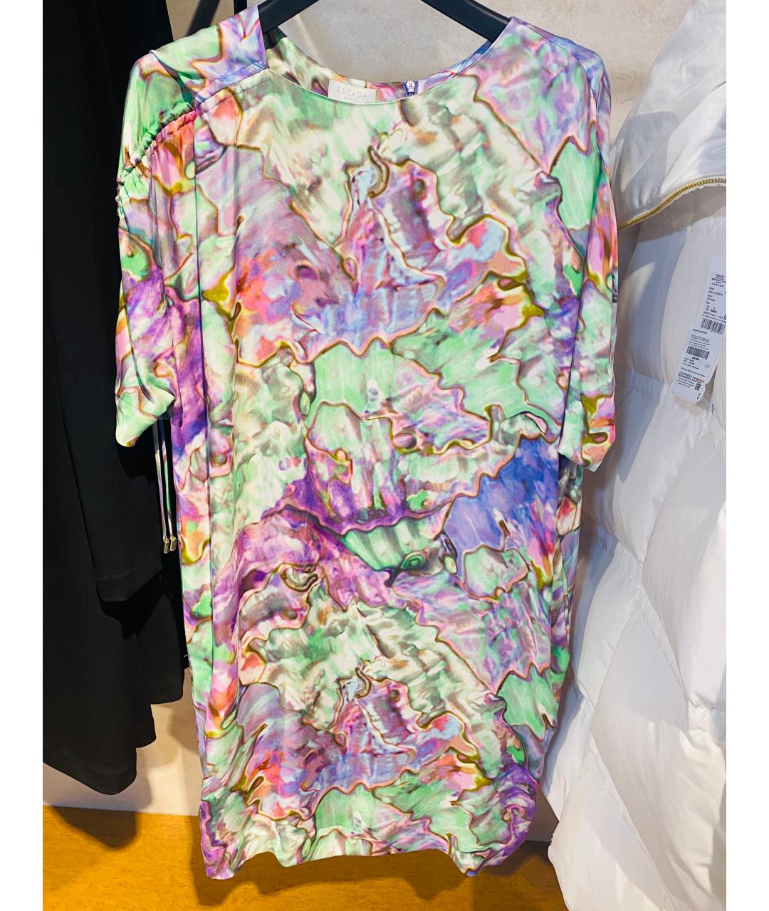 ESCADA Мульти вискозное повседневное платье, фото 6