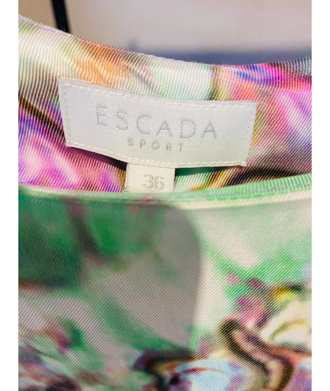 ESCADA Мульти вискозное повседневное платье, фото 4