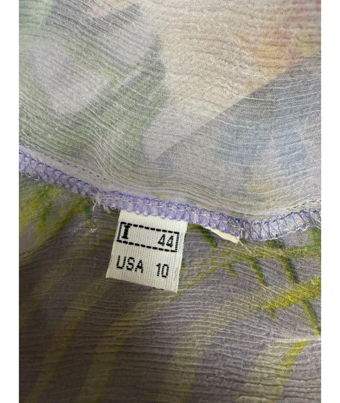 ROBERTO CAVALLI Мульти шелковая блузы, фото 4