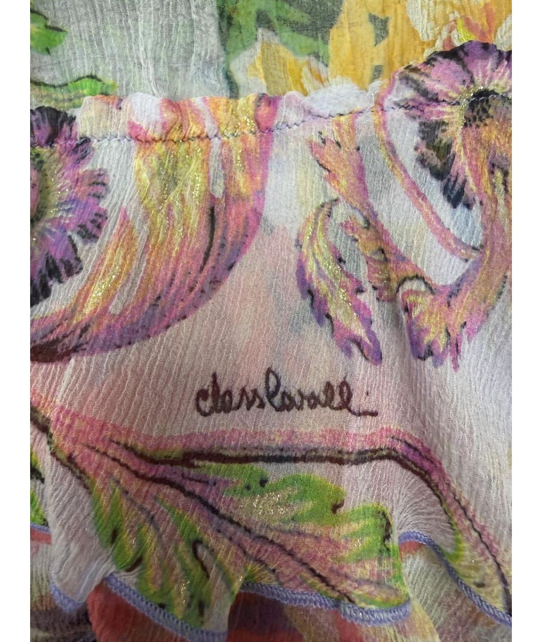 ROBERTO CAVALLI Мульти шелковая блузы, фото 7