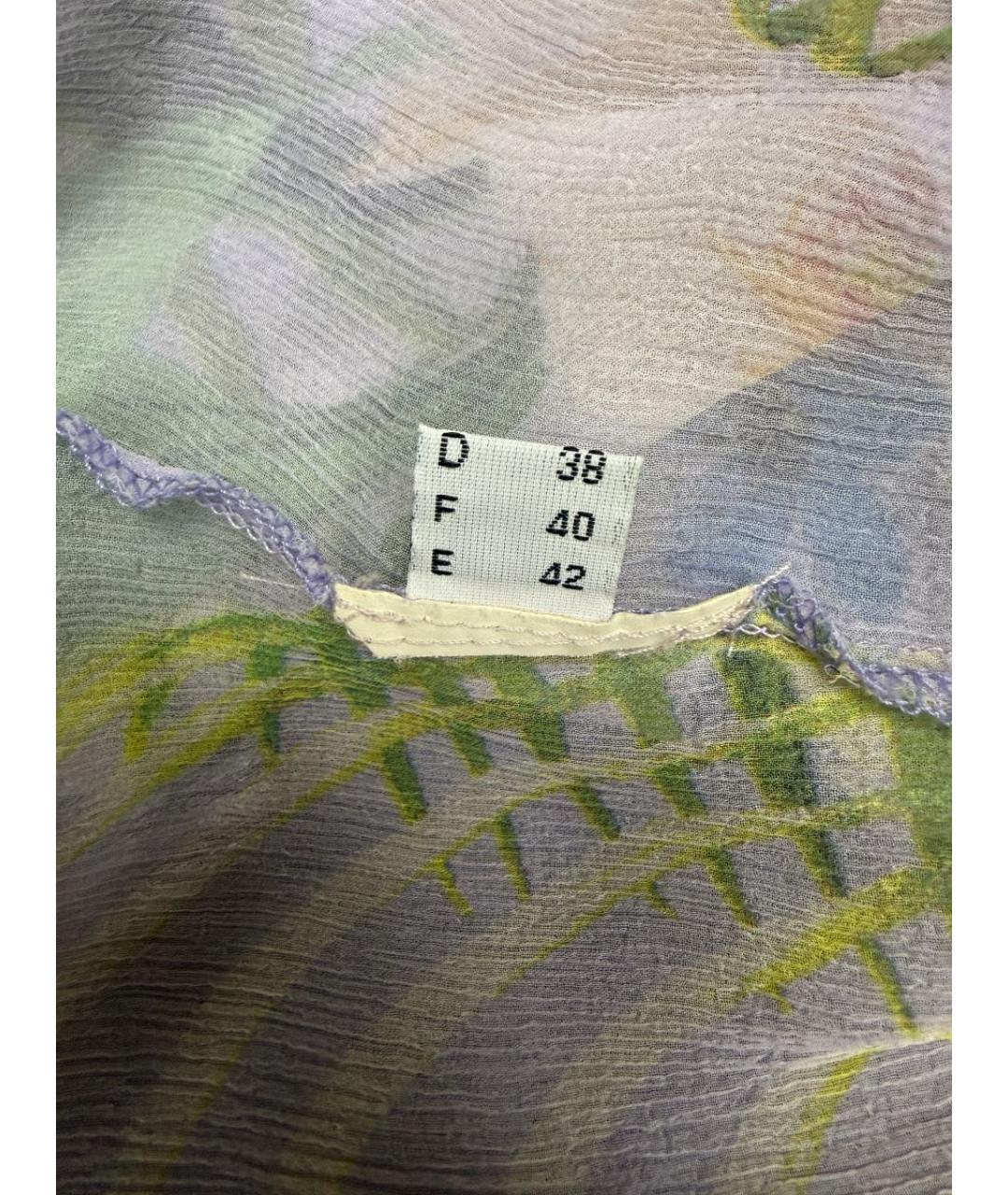 ROBERTO CAVALLI Мульти шелковая блузы, фото 5