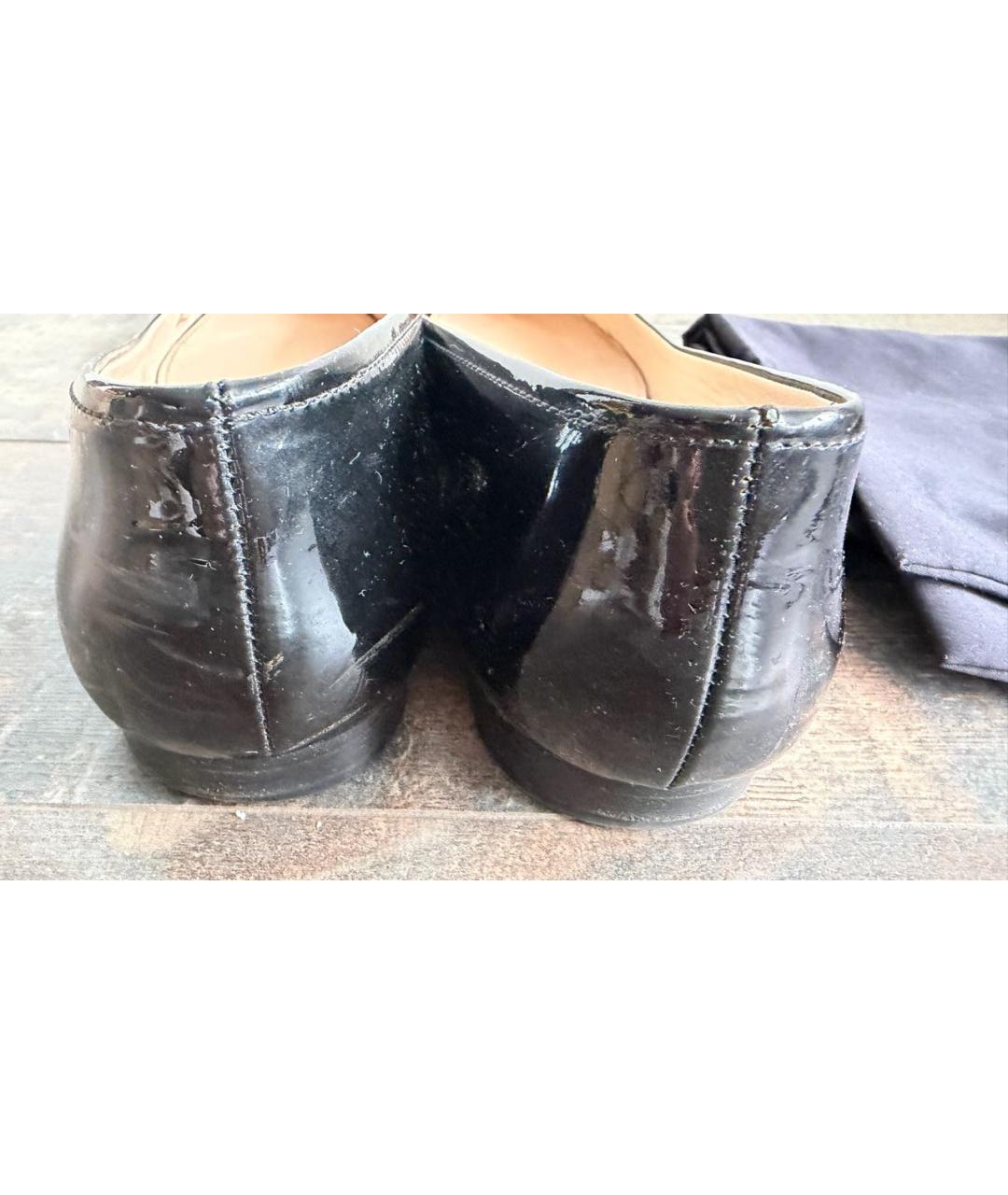 PRADA Черные кожаные балетки, фото 4