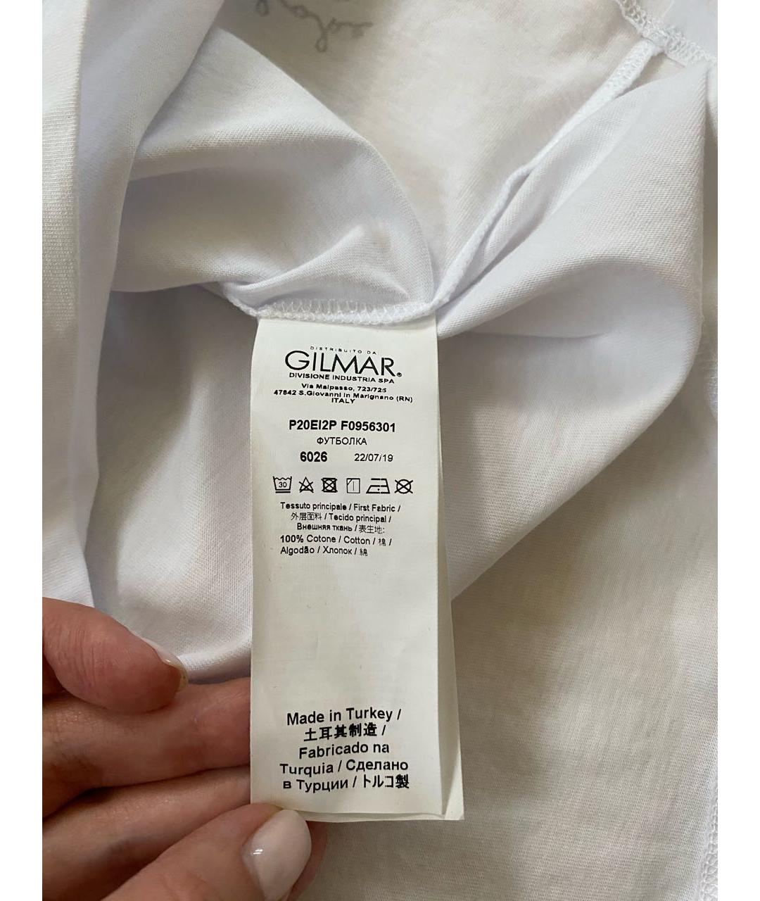 ICEBERG Белая хлопковая футболка, фото 8