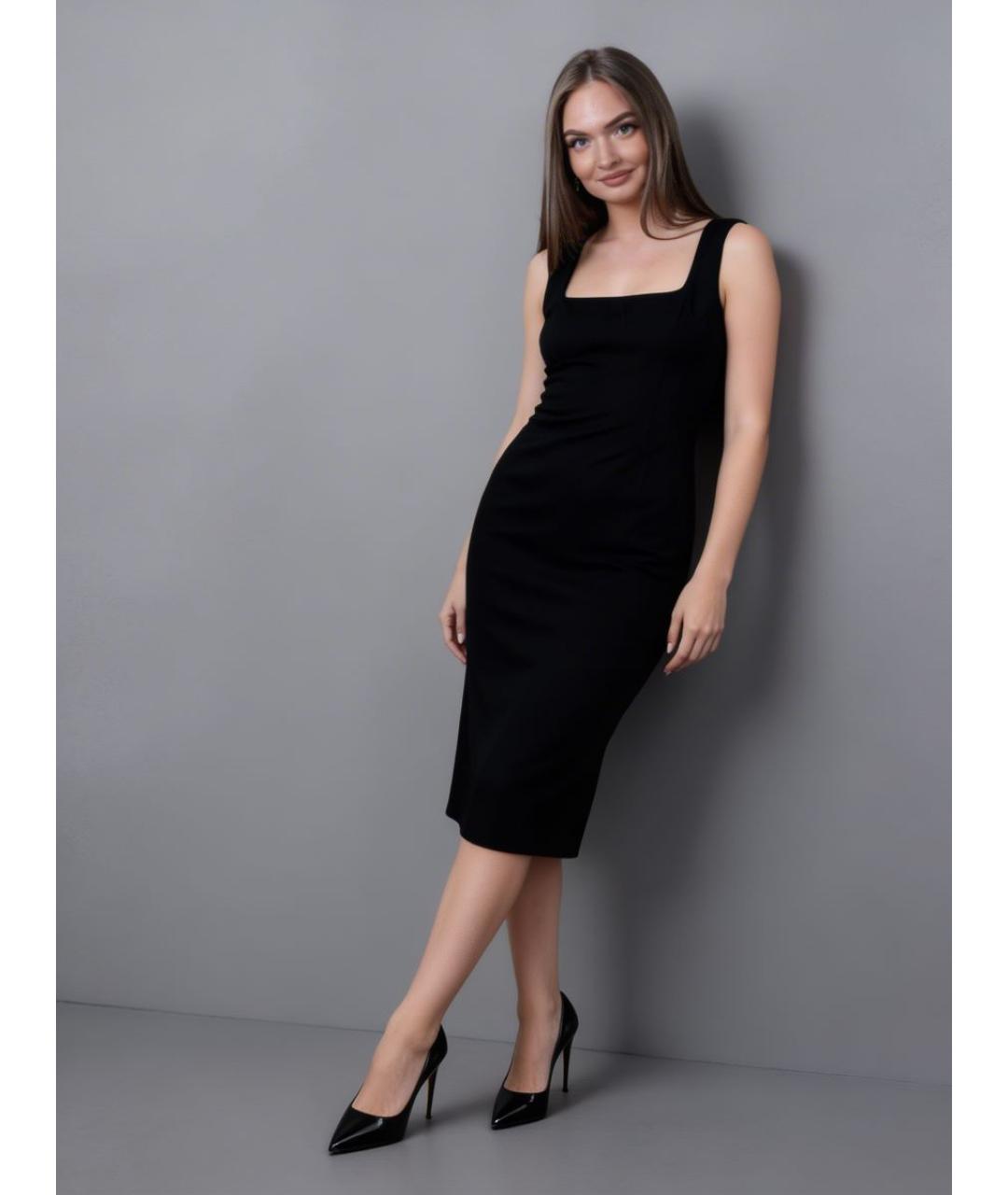 DOLCE&GABBANA Черное вечернее платье, фото 5