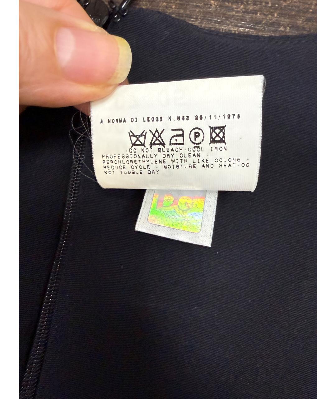 DOLCE&GABBANA Черное вечернее платье, фото 4