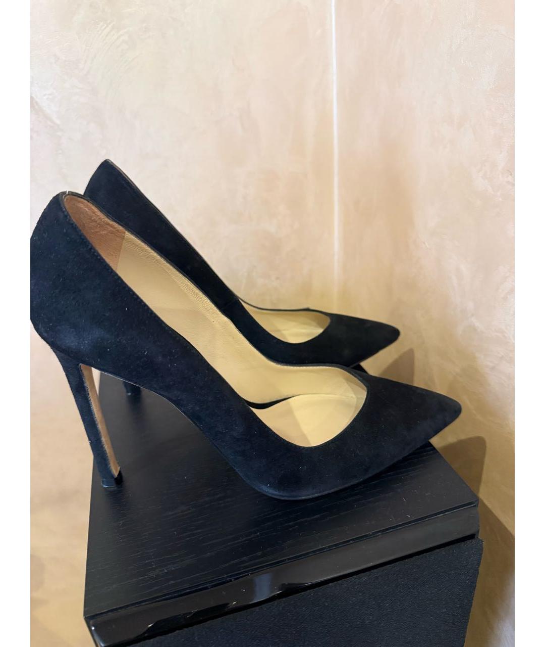 STUART WEITZMAN Черные замшевые туфли, фото 7