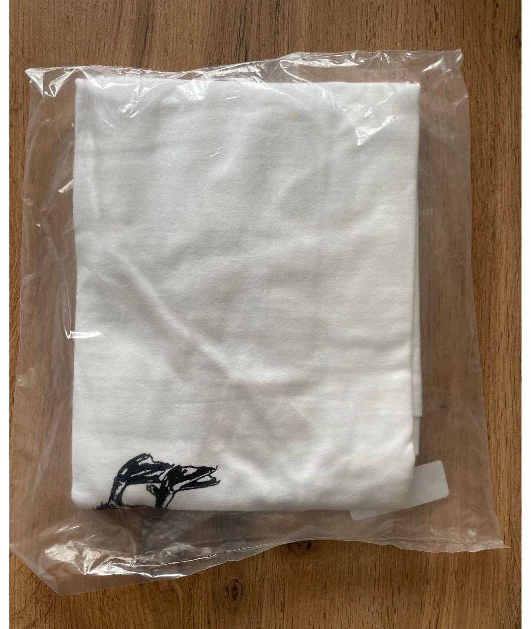 SUPREME Белая хлопковая футболка, фото 3