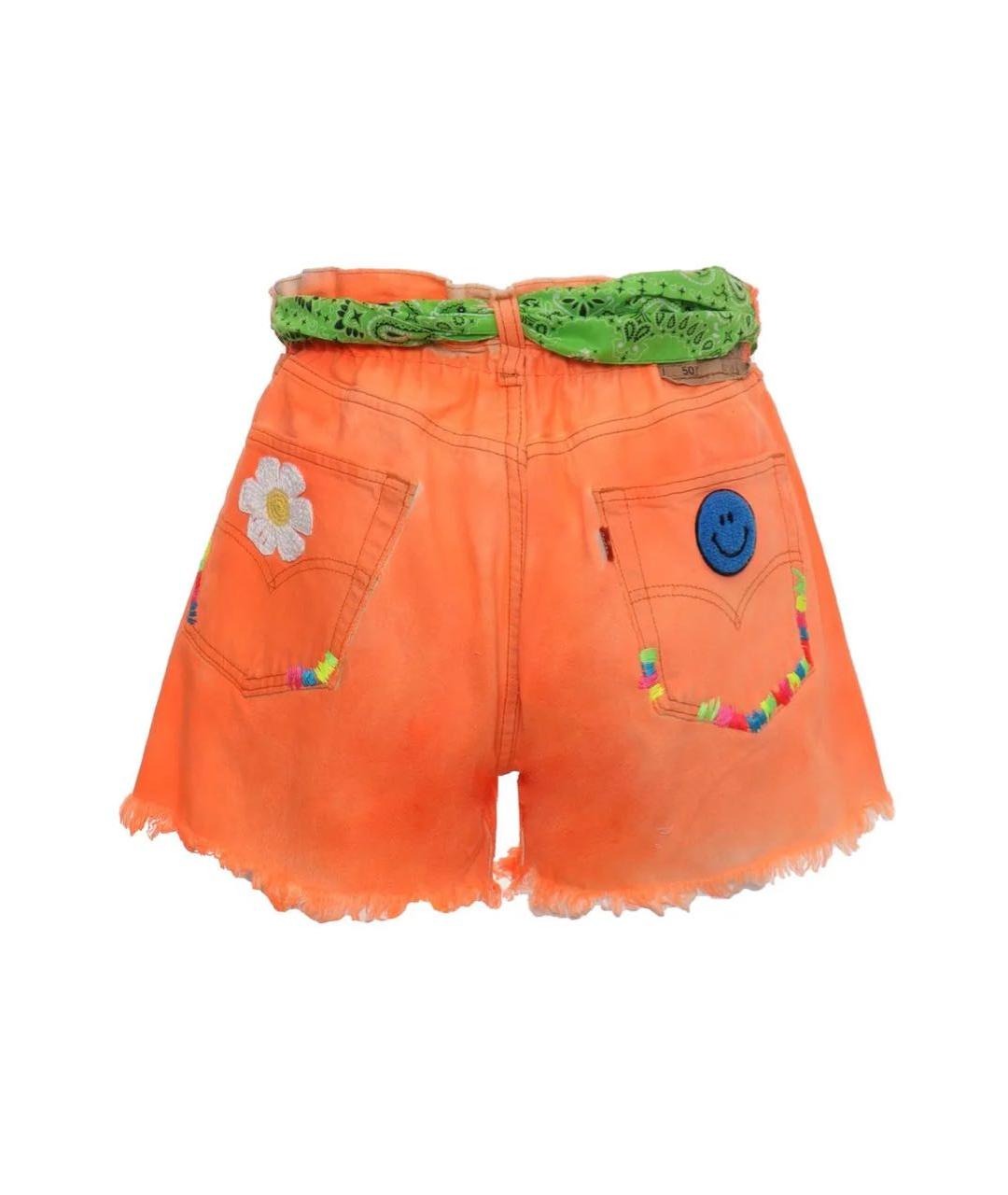 MC2 SAINT BARTH Оранжевое хлопковые шорты, фото 2