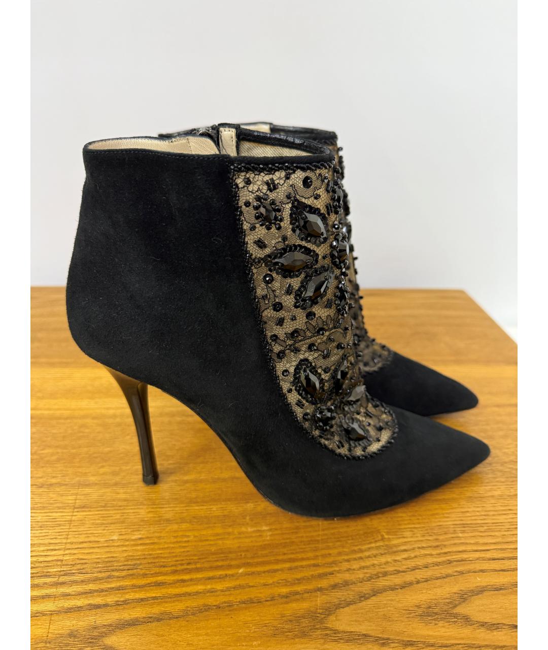 RENE CAOVILLA Черные ботильоны, фото 2