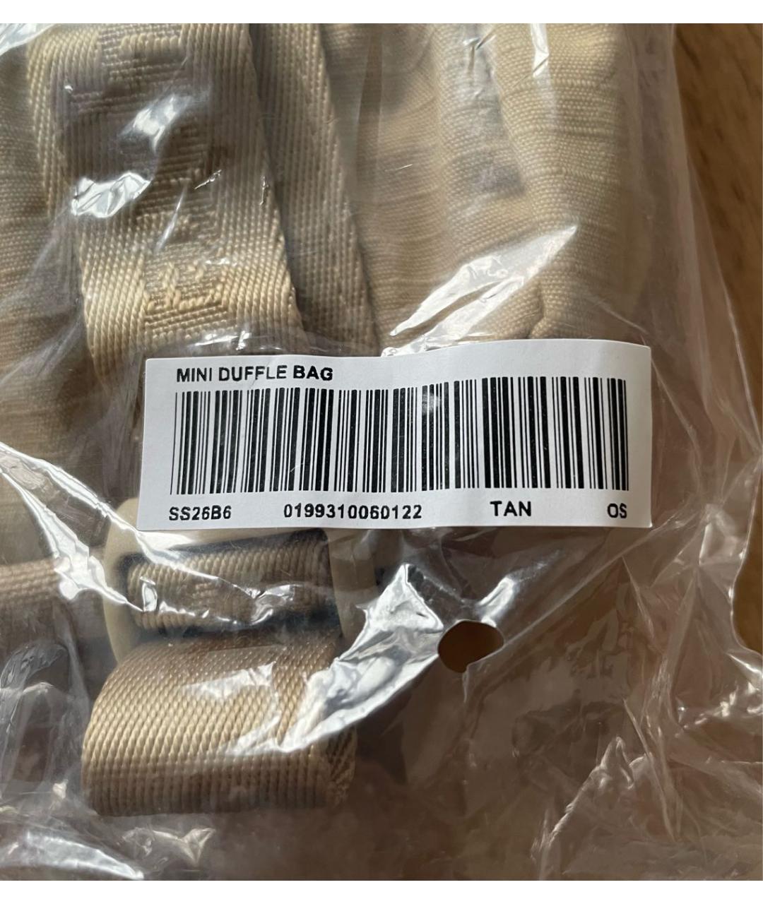 SUPREME Коричневая синтетическая сумка на плечо, фото 5