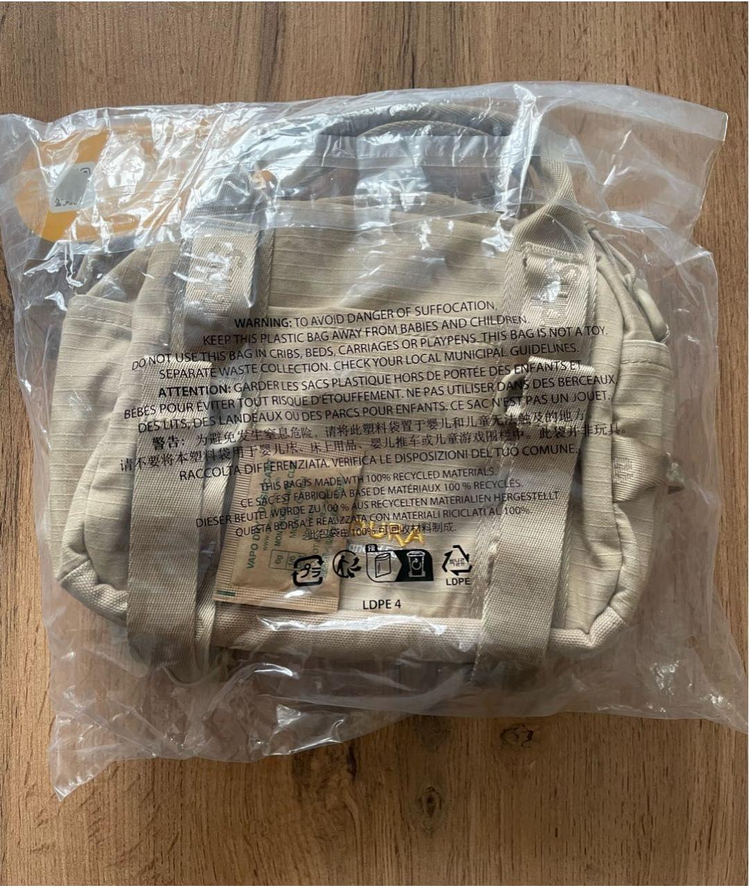 SUPREME Коричневая синтетическая сумка на плечо, фото 4