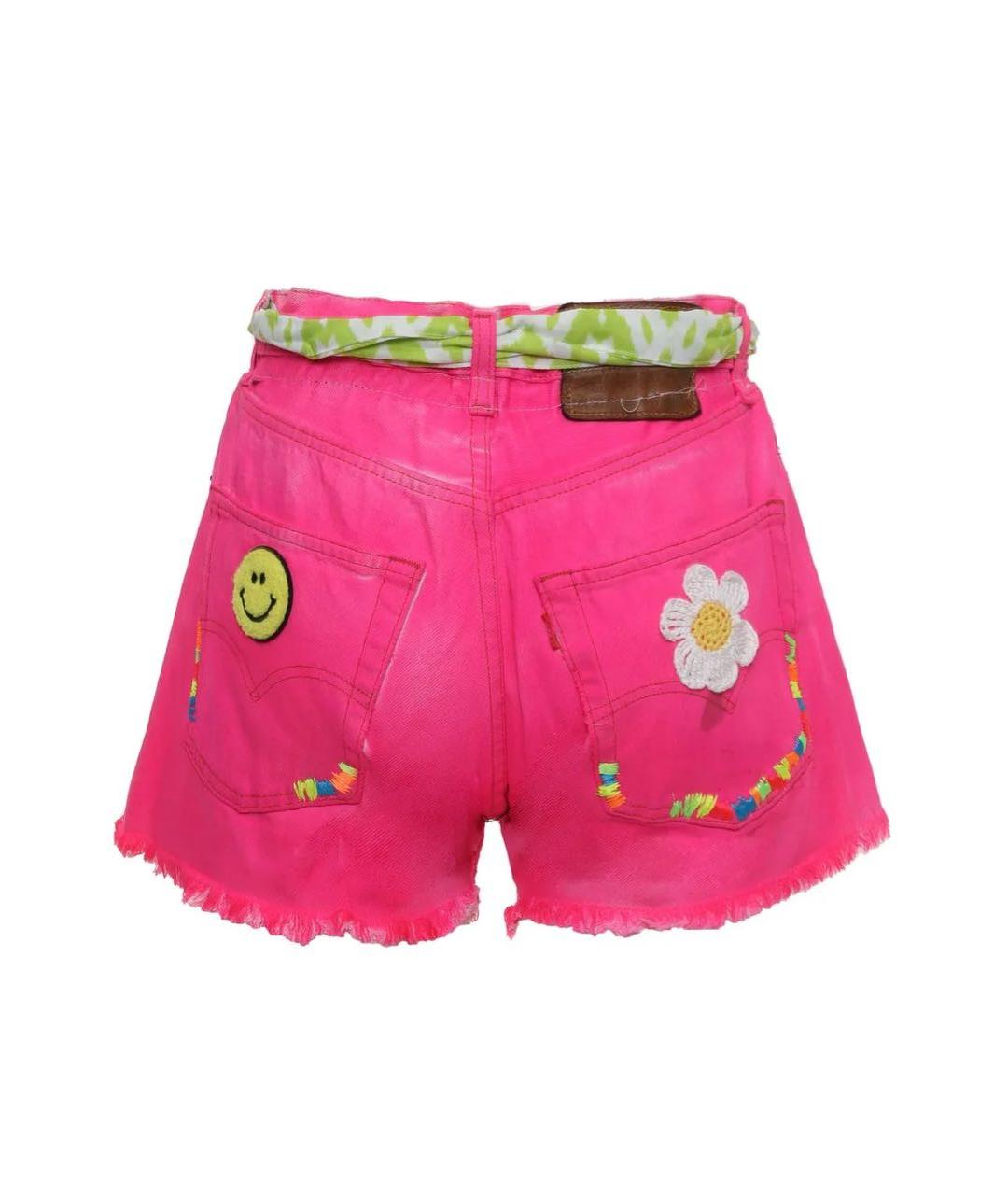 MC2 SAINT BARTH Розовые хлопковые шорты, фото 2