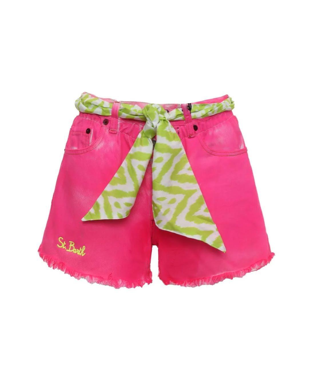 MC2 SAINT BARTH Розовые хлопковые шорты, фото 1