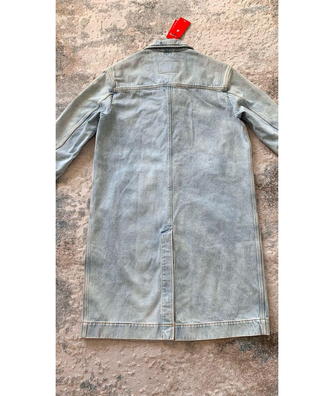 DIESEL Голубое хлопковое пальто, фото 3