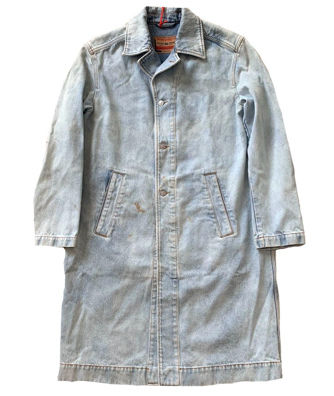 DIESEL Голубое хлопковое пальто, фото 8