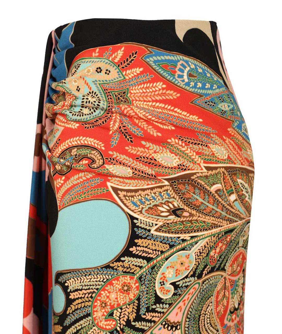 ETRO Мульти полиэстеровая юбка миди, фото 5