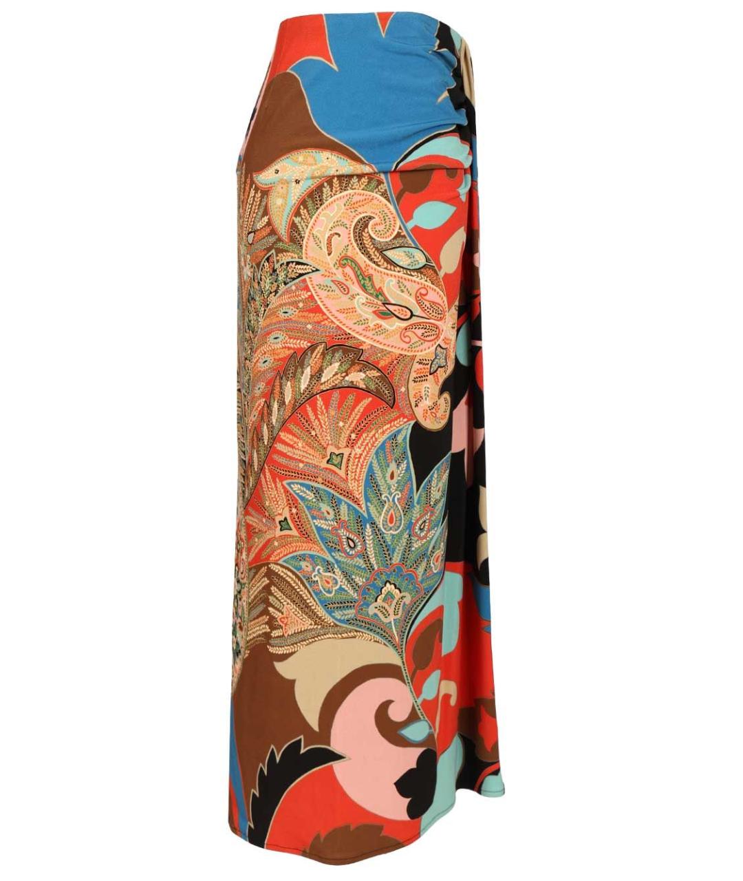 ETRO Мульти полиэстеровая юбка миди, фото 3