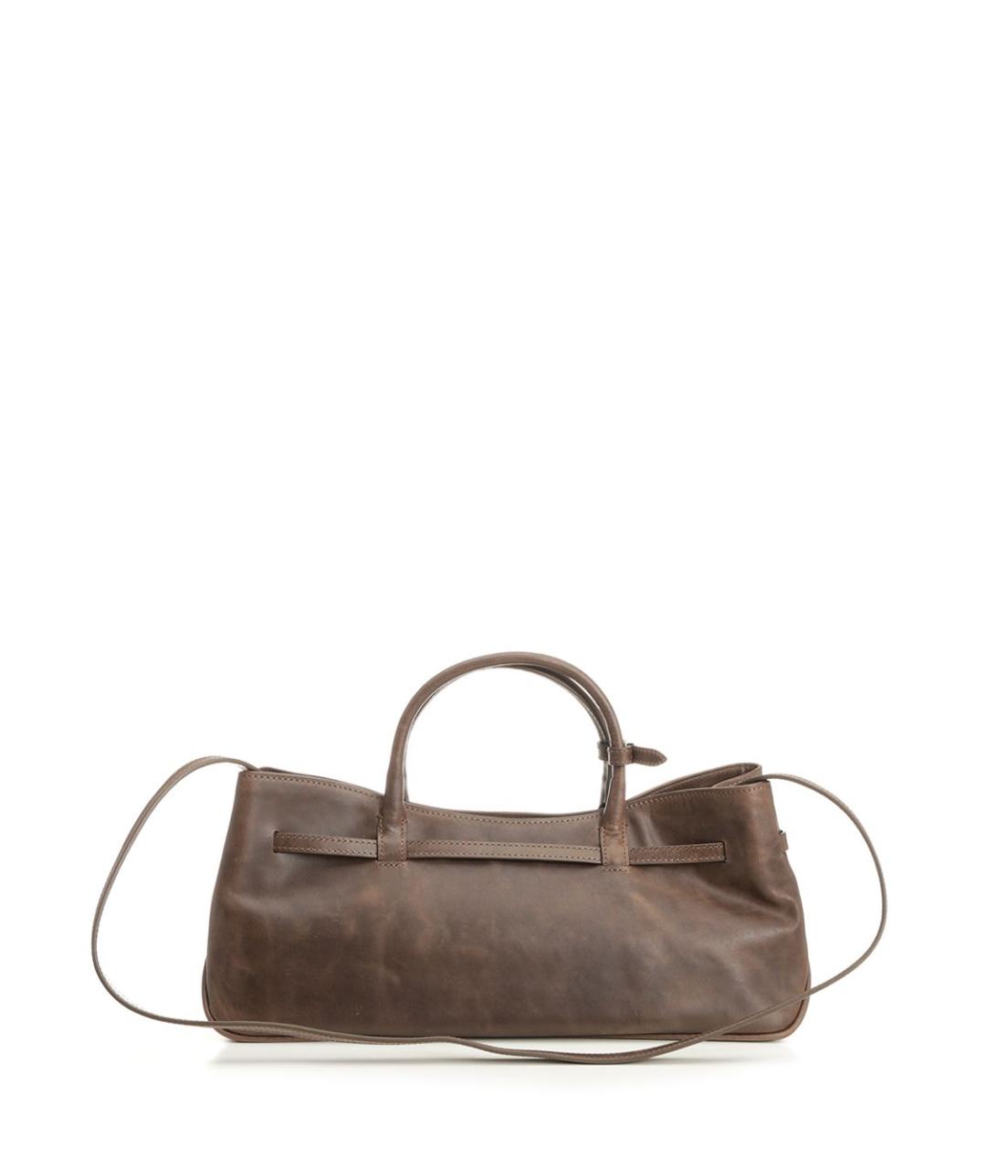 MARGESHERWOOD Коричневая кожаная сумка через плечо, фото 3