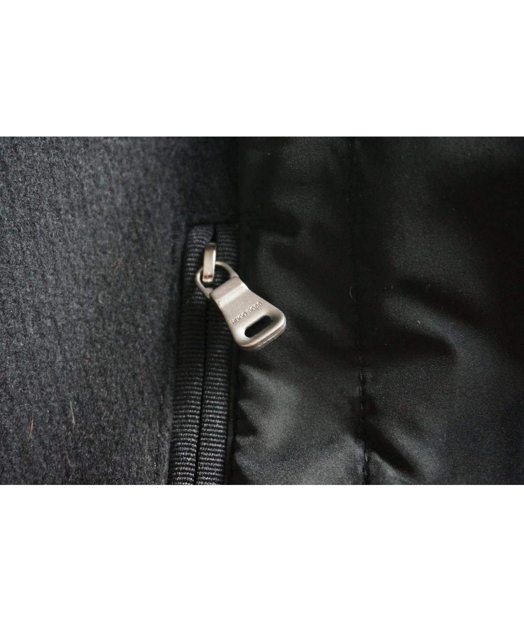 HUGO BOSS Черное кашемировое пальто, фото 8