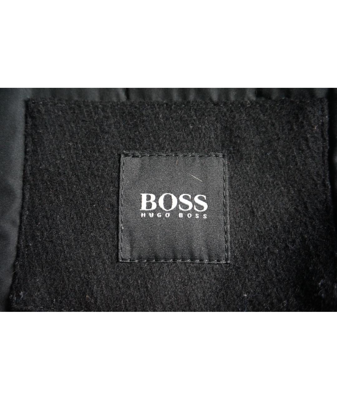 HUGO BOSS Черное кашемировое пальто, фото 3