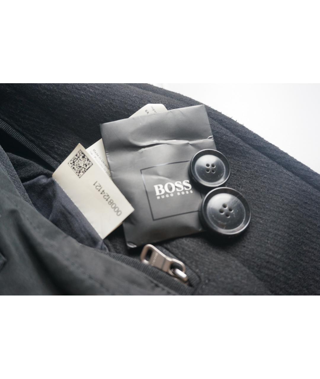 HUGO BOSS Черное кашемировое пальто, фото 7