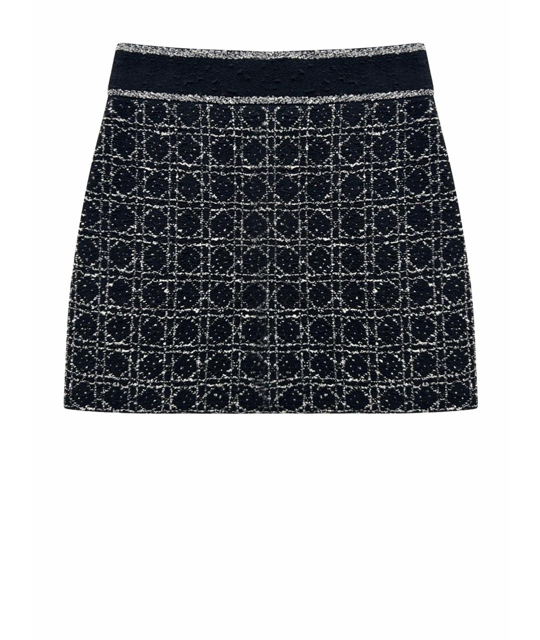 CHRISTIAN DIOR Черная хлопковая юбка мини, фото 1