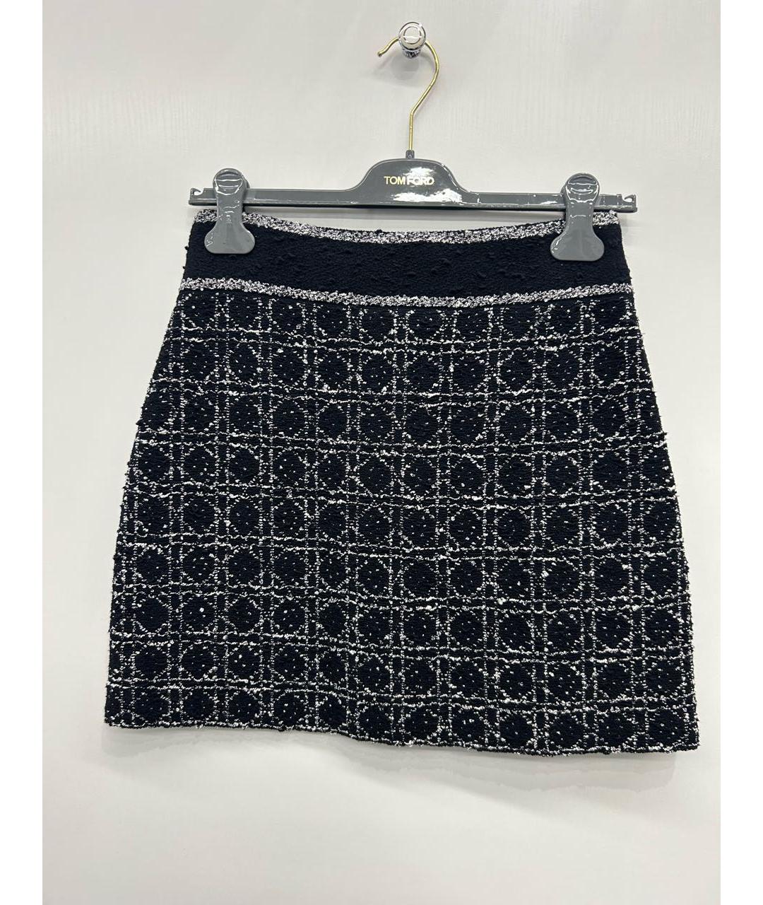 CHRISTIAN DIOR Черная хлопковая юбка мини, фото 9