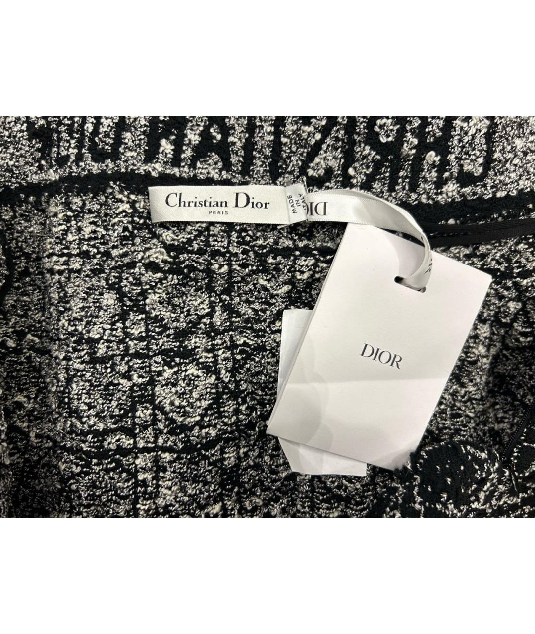 CHRISTIAN DIOR Черная хлопковая юбка мини, фото 8